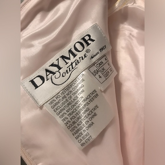 Daymor Couture Blush MOB / MOG Gown Ruched Bodice w/ Beaded Tiered Skirt… - Picture 5 of 9